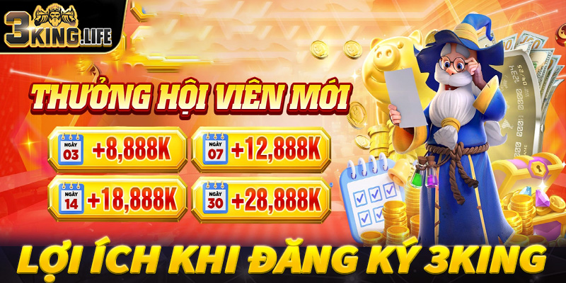 Một số lý do người chơi nên đăng ký 3King để tham gia trải nghiệm 